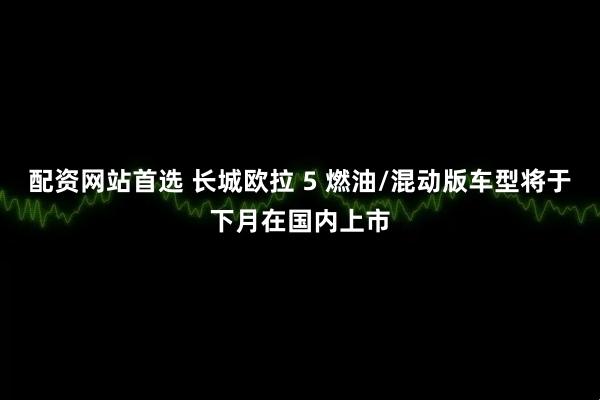 配资网站首选 长城欧拉 5 燃油/混动版车型将于下月在国内上市